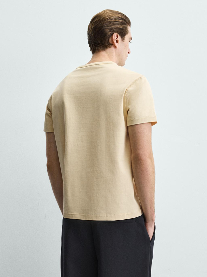 Mens Crew Neck T-Shirt biege
