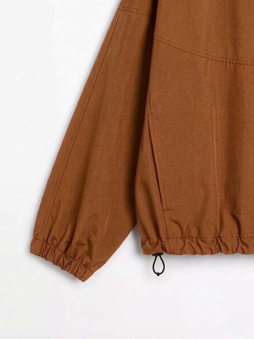 Snap-Button Bomber Jacket