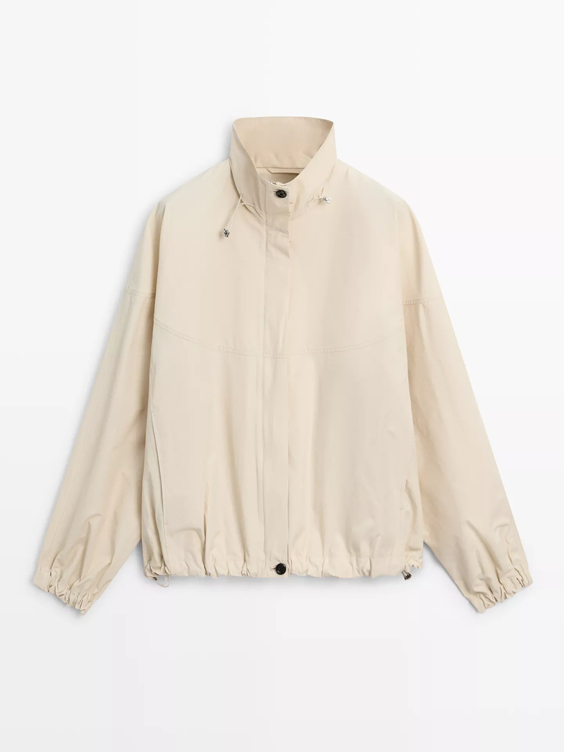 Snap-Button Bomber Jacket