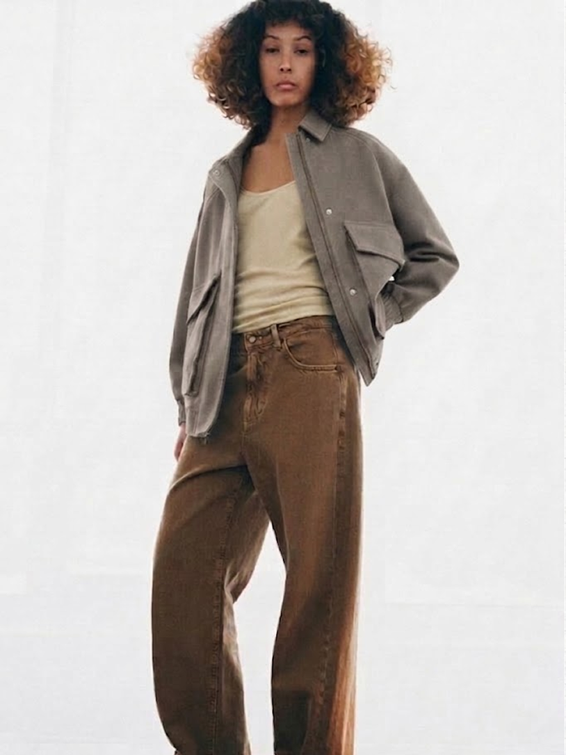 Suede Bomber Jacket