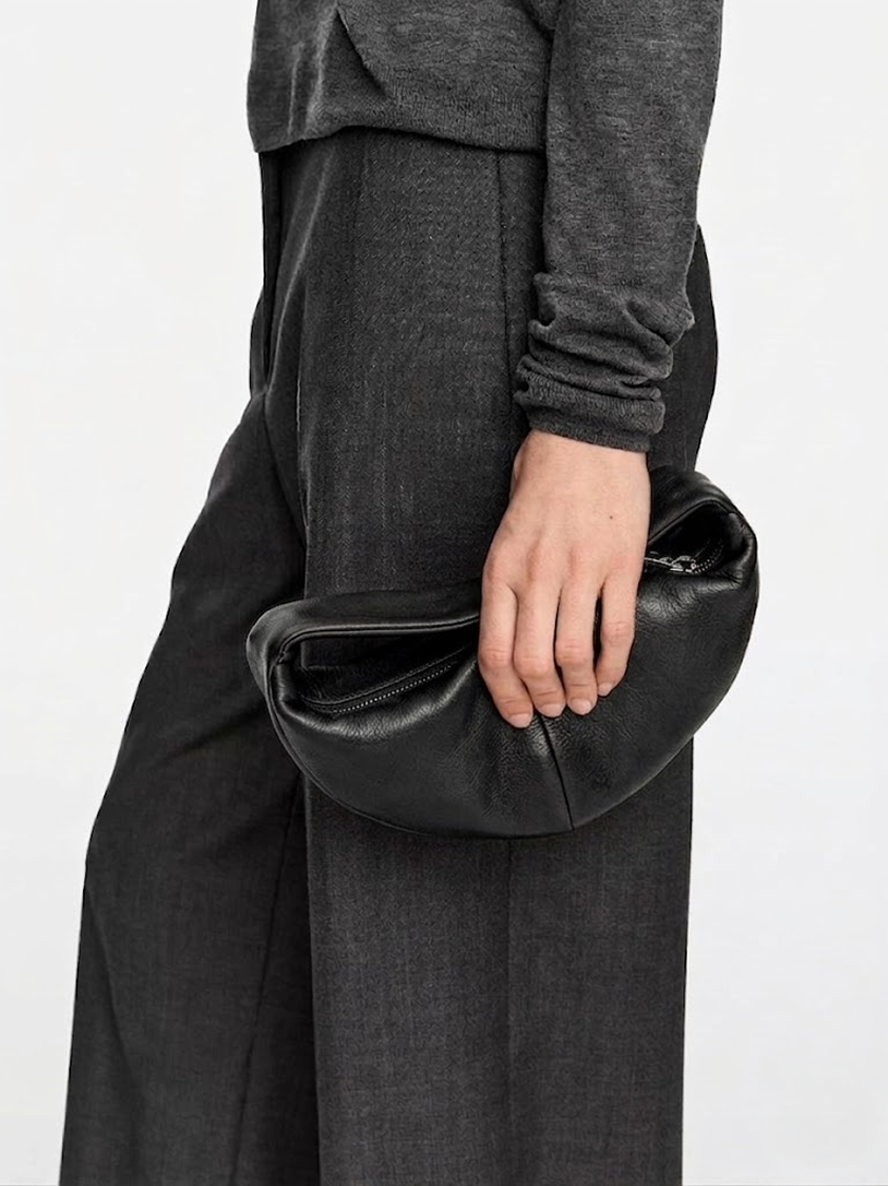 Crescent Hobo Bag Black