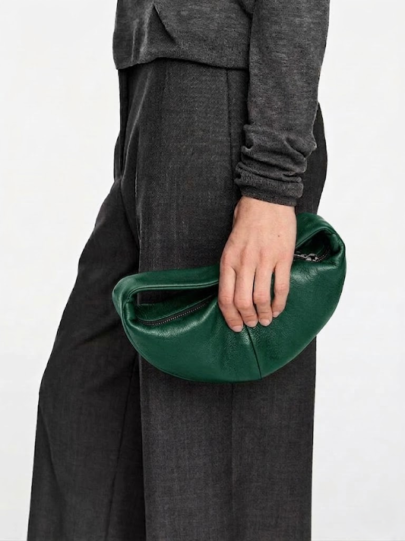 Crescent Hobo Bag Green