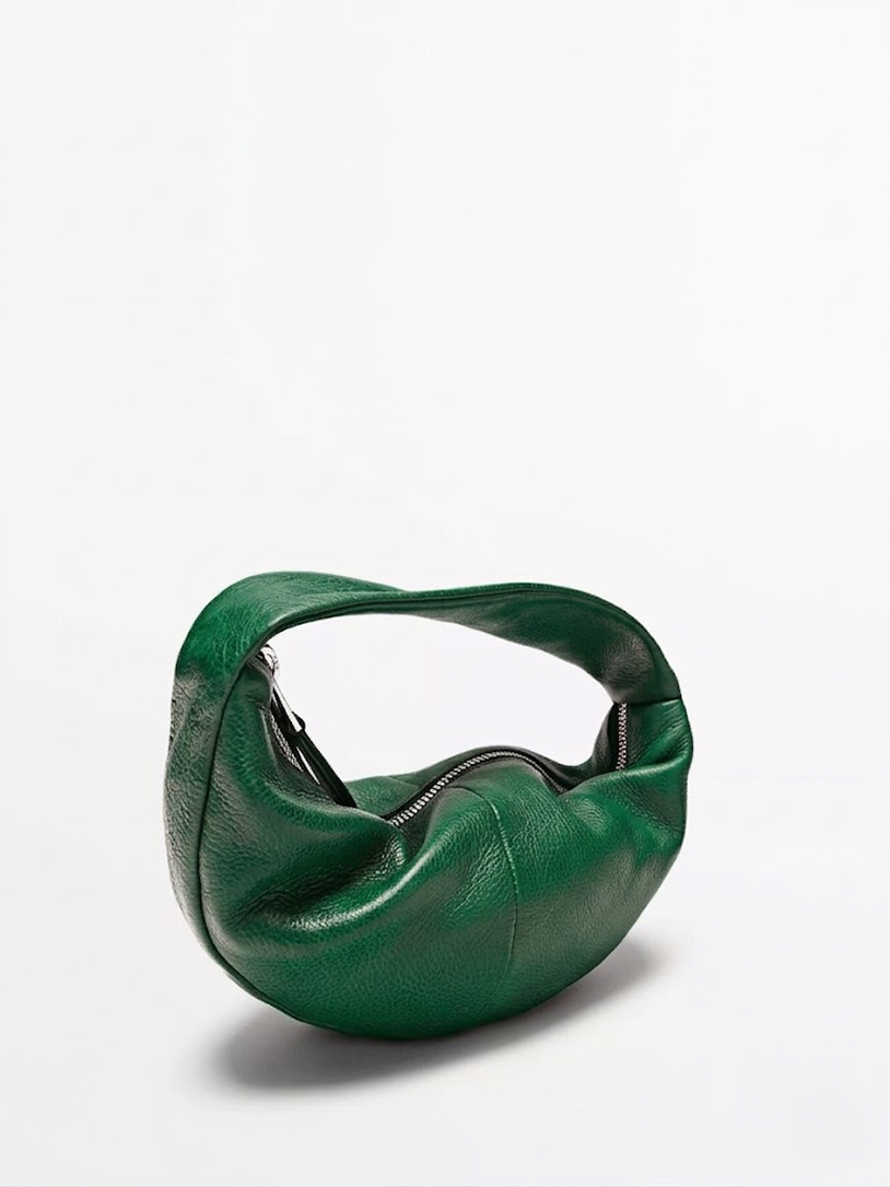 Crescent Hobo Bag Green