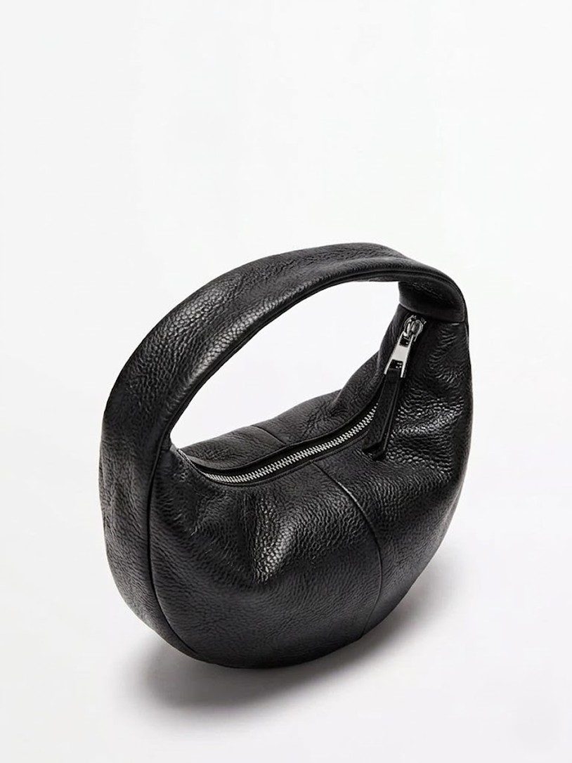 Crescent Hobo Bag Black
