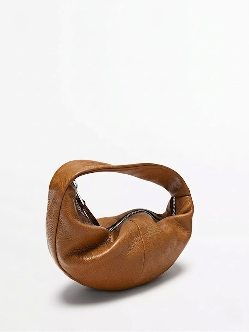 Crescent Hobo Bag Brown
